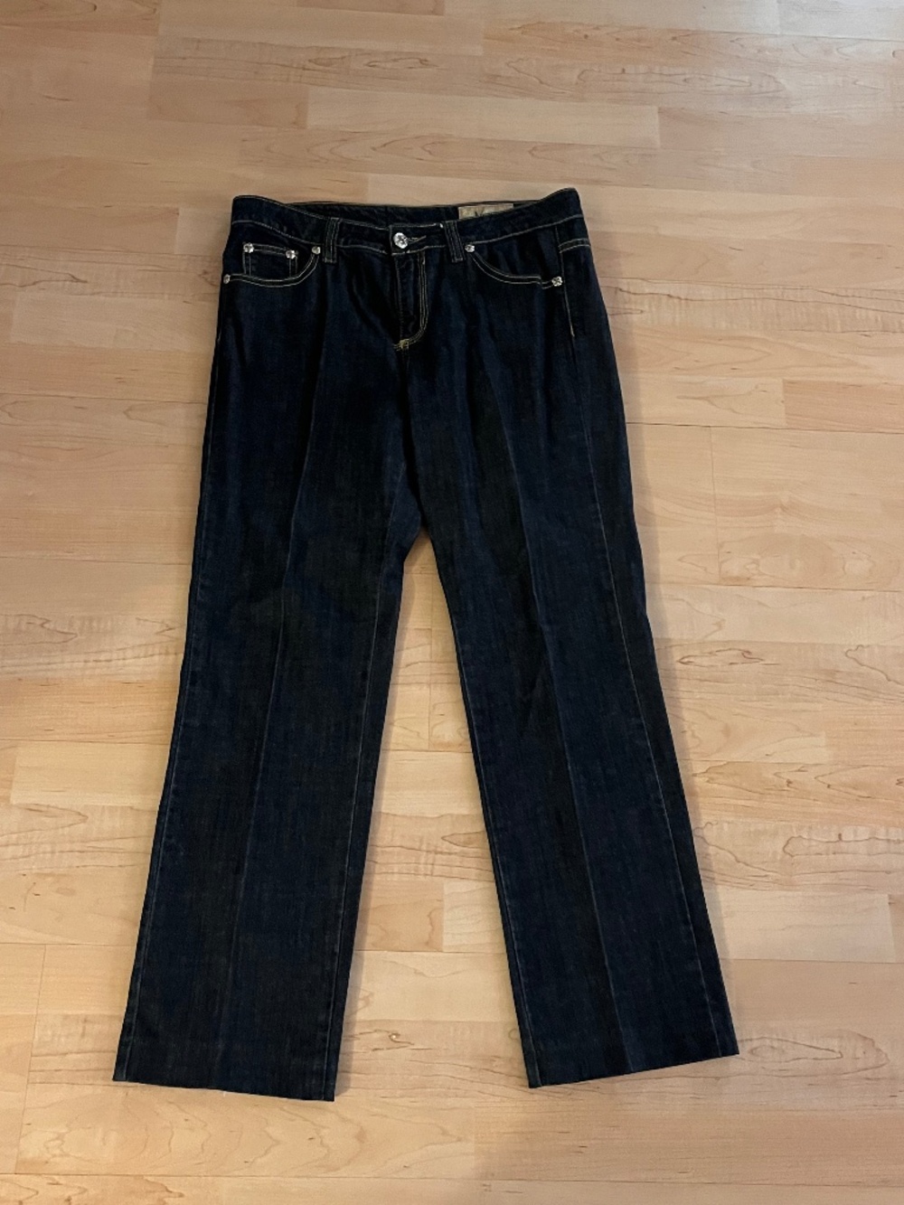 Vintage Y2K V Christian Jeans Size 10 Navy Blue